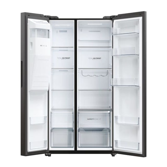 Haier American Style Fridge Freezer Graphite HSW59F18EIPT