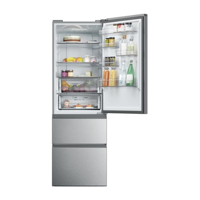 Haier Fridge Freezer Stainless Steel HTW5618ENMG(UK)