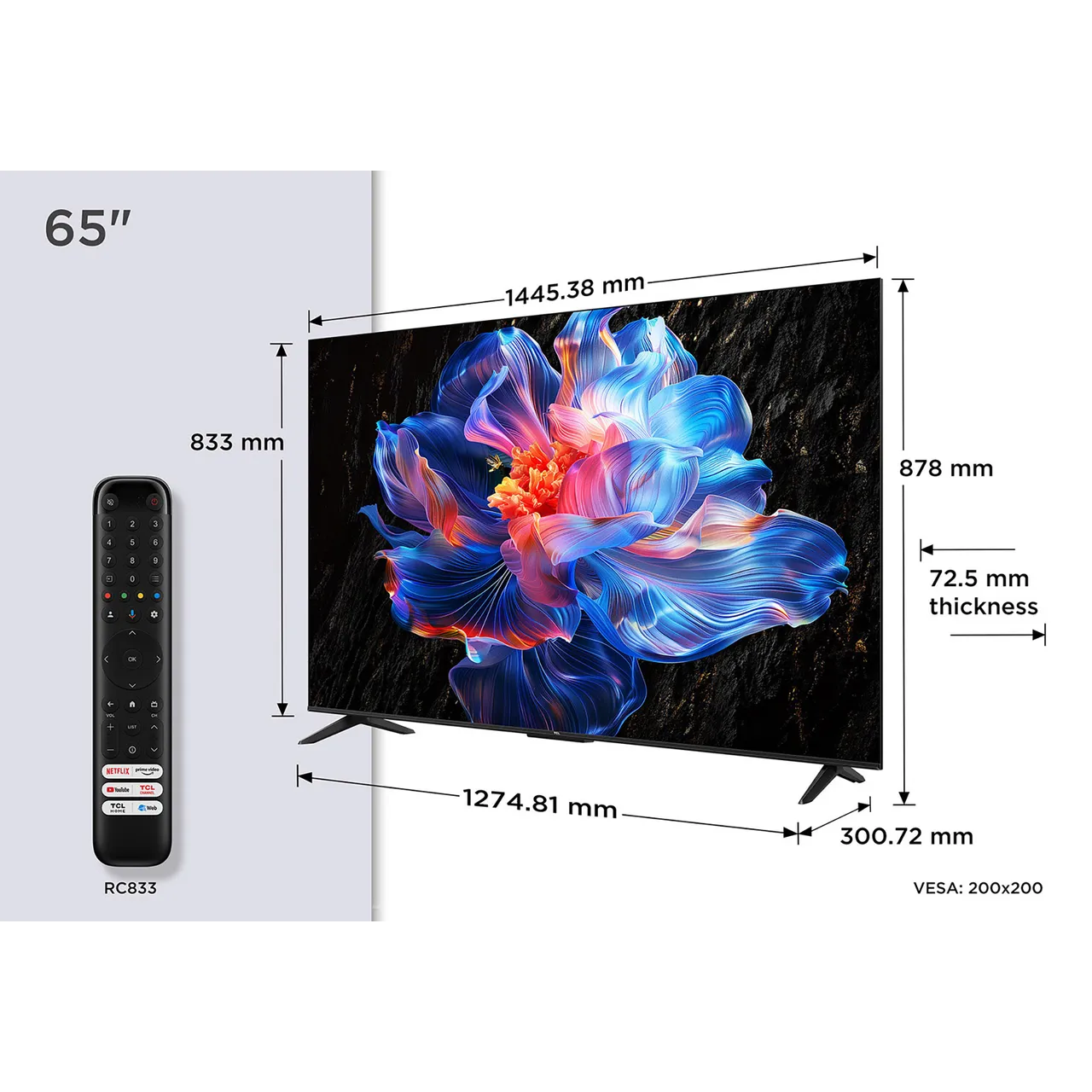 TCL V6C 65" 4K Ultra HD Smart Google TV | 65V6C