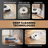 Shark PowerDetect NeverTouch Pro 2-in-1 Robot Vacuum Cleaner - White | RV2800ZEUKWH