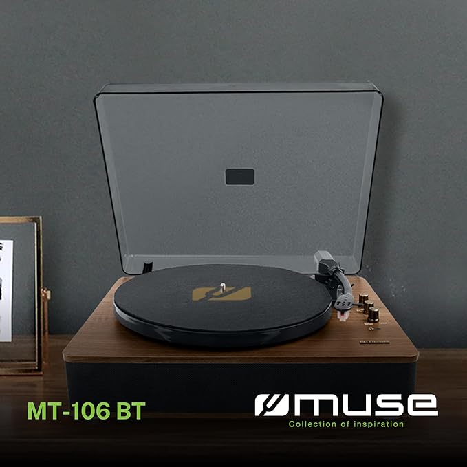 Muse Turntable Stereo Wood | MT-106BT