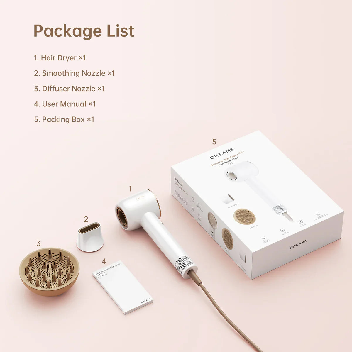Dreame Hair Glory Combo Hair Dryer | AHD10