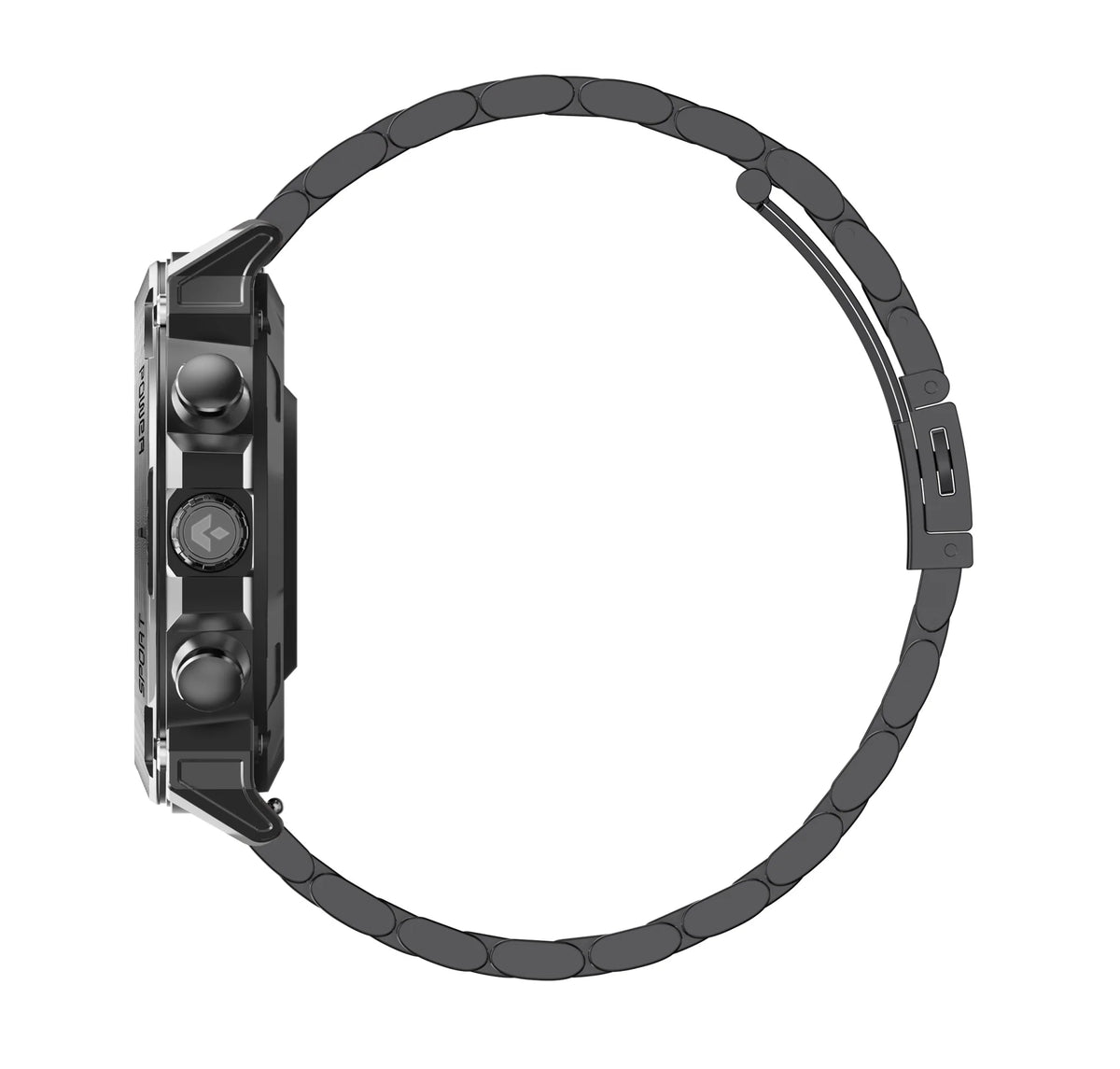 Garett Smartwatch Atom - Black Steel & Orange | ATOM BLACK STEEL