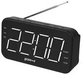 Groove Curve Rechargeable Alarm Clock Radio - Black | GVCR02BK