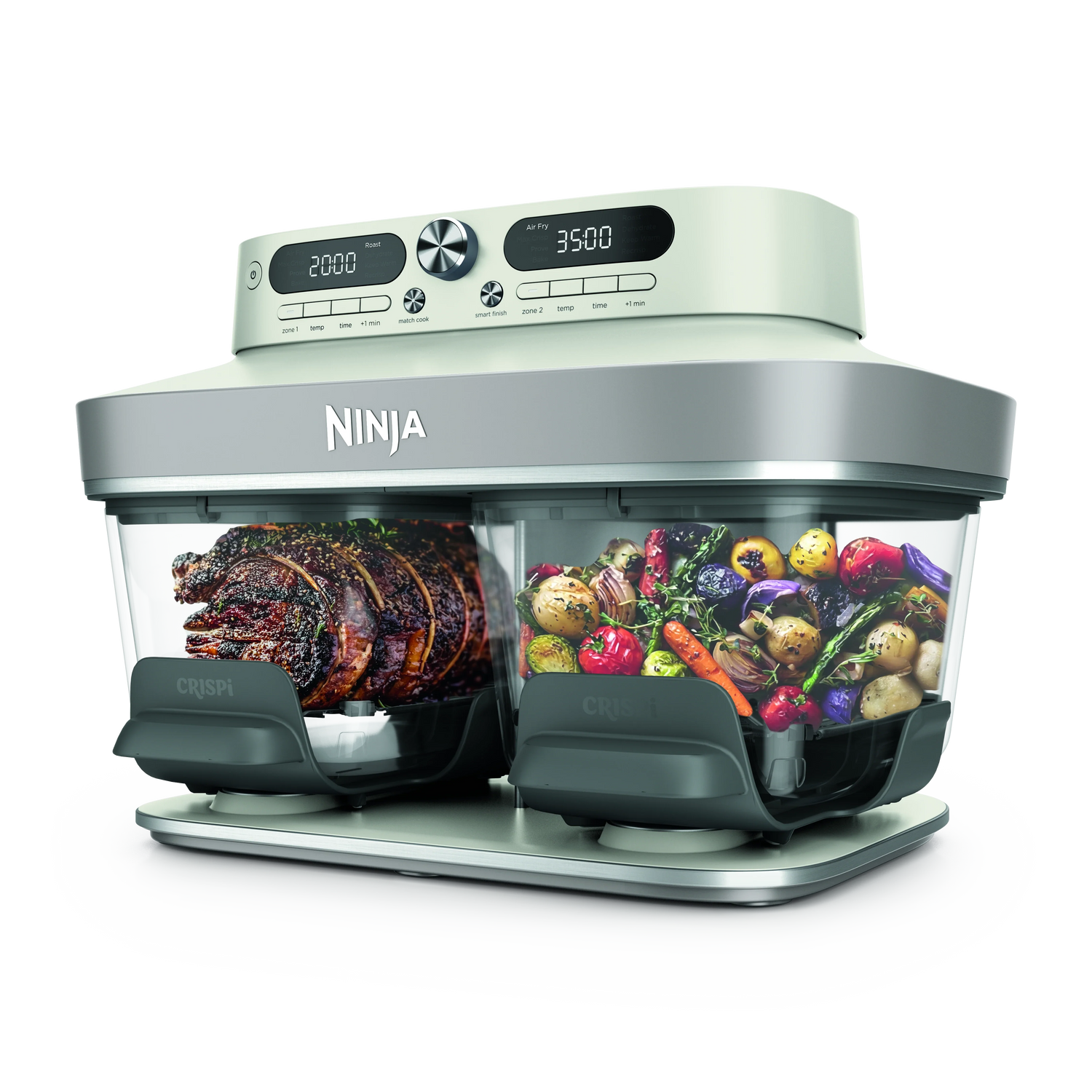 Ninja CRISPi DualZone 8-Function Glass Air fryer - Bone | DD102UKIV2