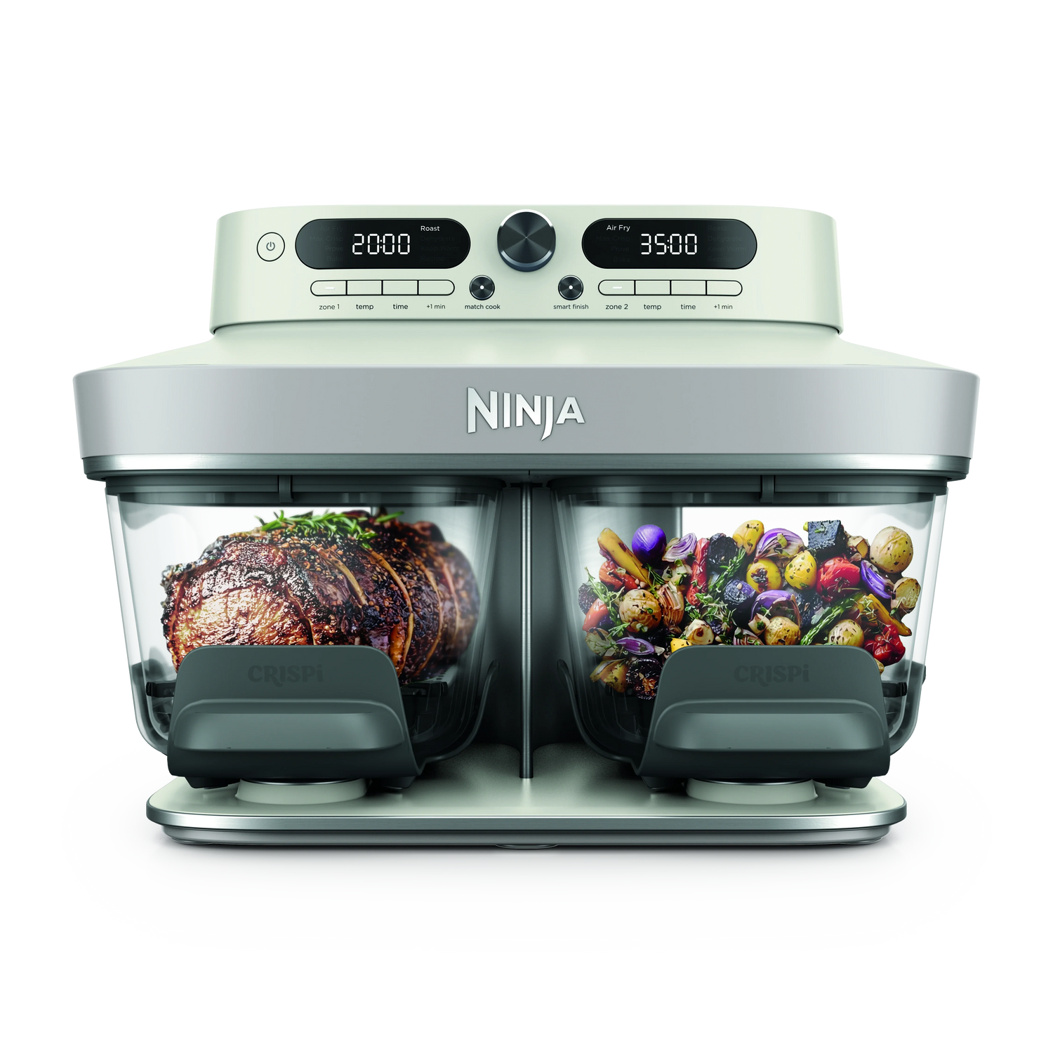 Ninja CRISPi DualZone 8-Function Glass Air fryer - Bone | DD102UKIV2