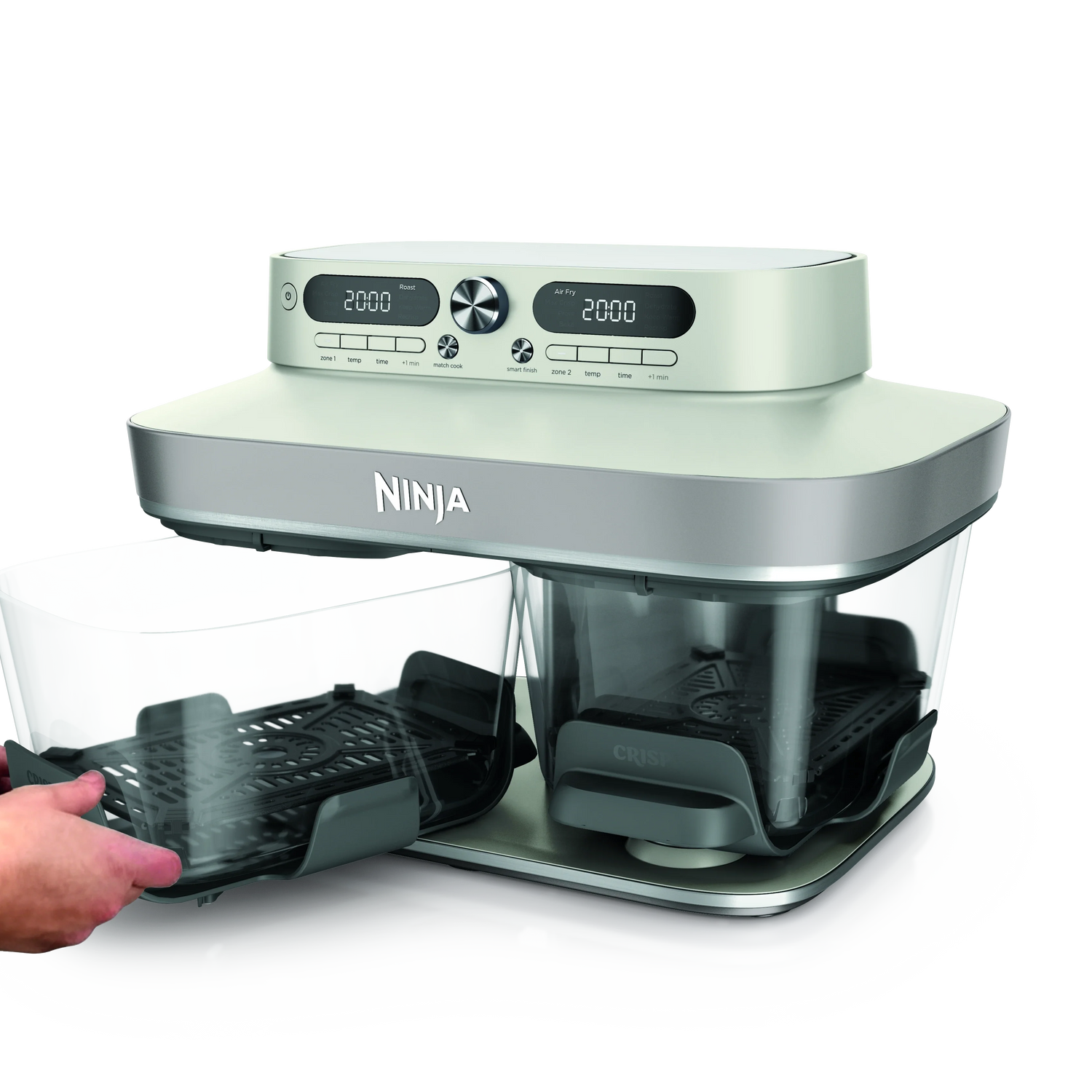 Ninja CRISPi DualZone 8-Function Glass Air fryer - Bone | DD102UKIV2