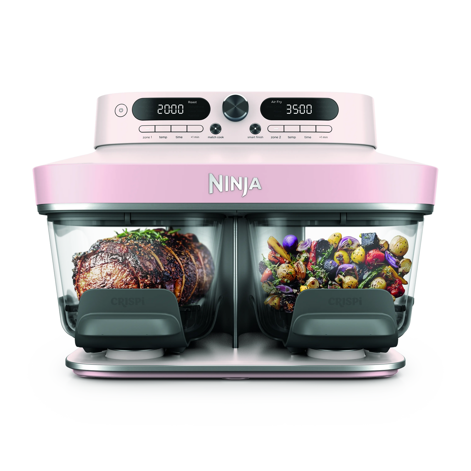 Ninja CRISPi DualZone 8-Function Glass Air fryer - Rose | DD102UKPK1