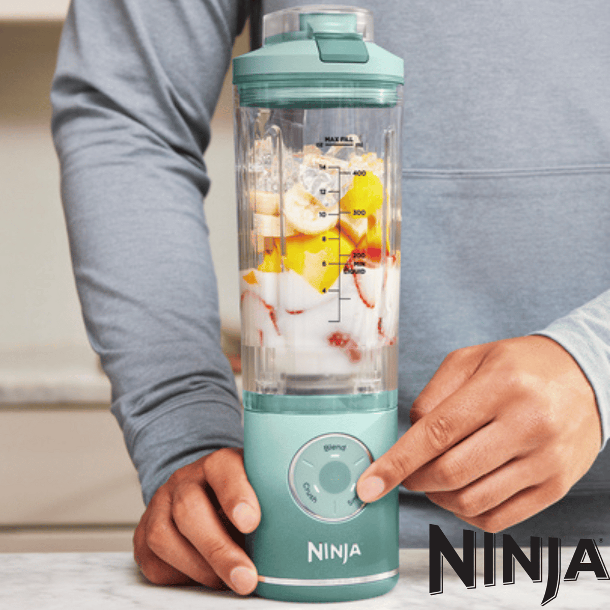 Ninja Blast Max Portable Blender - Seaglass Green | BC251UKMT