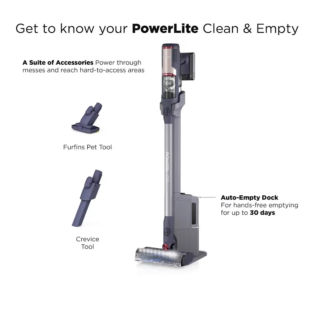 Shark PowerLite Clean & Empty Pet Cordless Vacuum | BU3621UKT