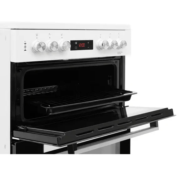 Beko 60cm Double Oven Electric Cooker | KDC653W