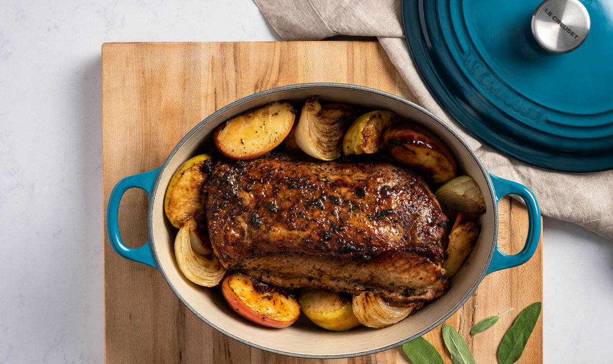 Le Creuset Signature 29cm Cast Iron Oval Casserole - Deep Teal | 21178296422430