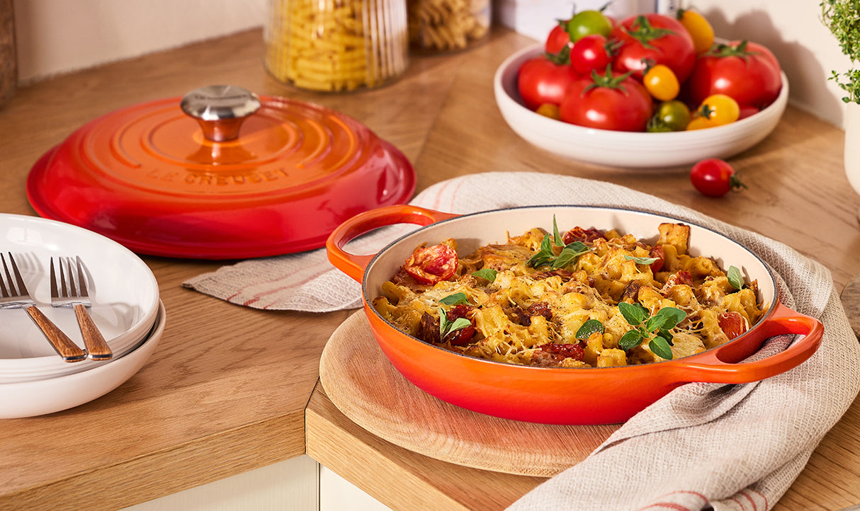 Le Creuset Signature 26cm Cast Iron Shallow Casserole - Volcanic | 21180260902430