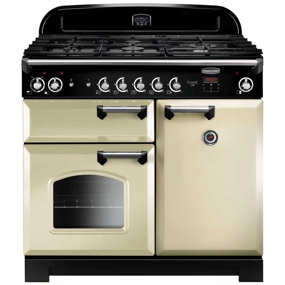 Rangemaster Classic 100cm Dual Fuel - Cream & Chrome | CLA100DFFCR/C