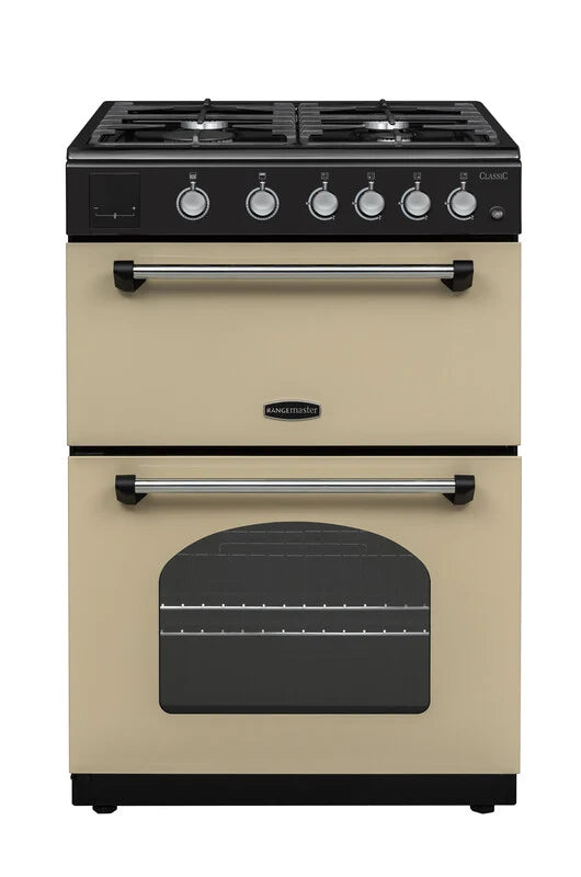 Rangemaster Classic 60cm All Gas  - Cream & Chrome | CLA60NGFCR/C