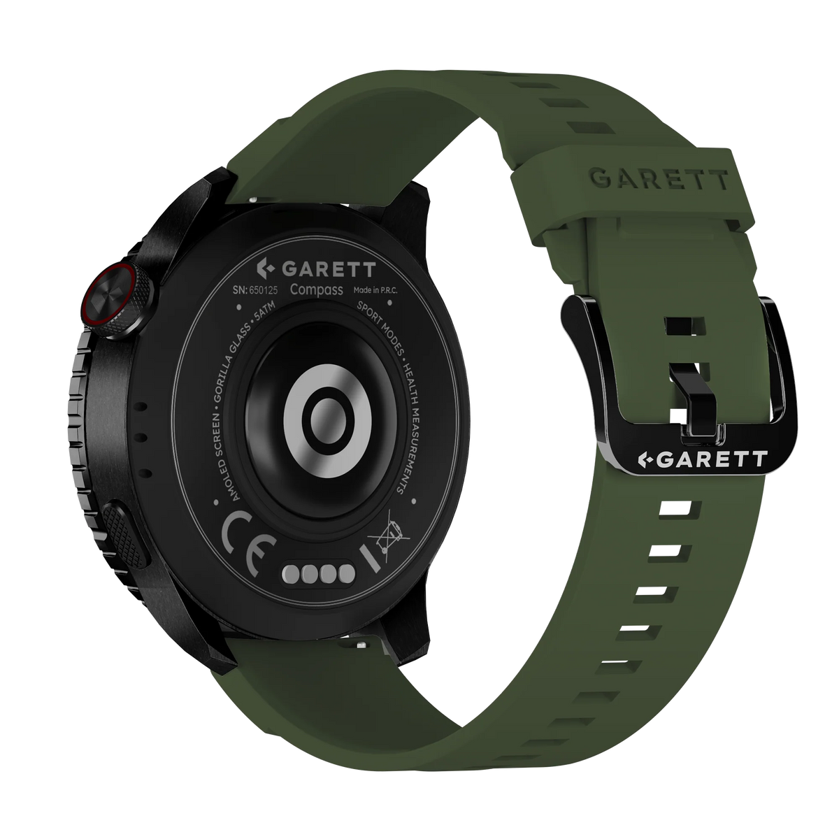 Garett Smartwatch Compass GPS - Green & Black | COMPASS GPS BLACK ST