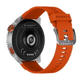 Garett Smartwatch Compass GPS - Orange & Silver | COMPASS GPS SILVER S