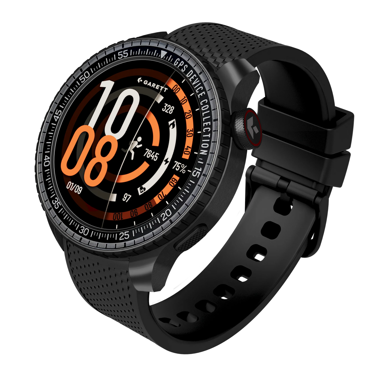 Garett Smartwatch Compass GPS - Green & Black | COMPASS GPS BLACK ST