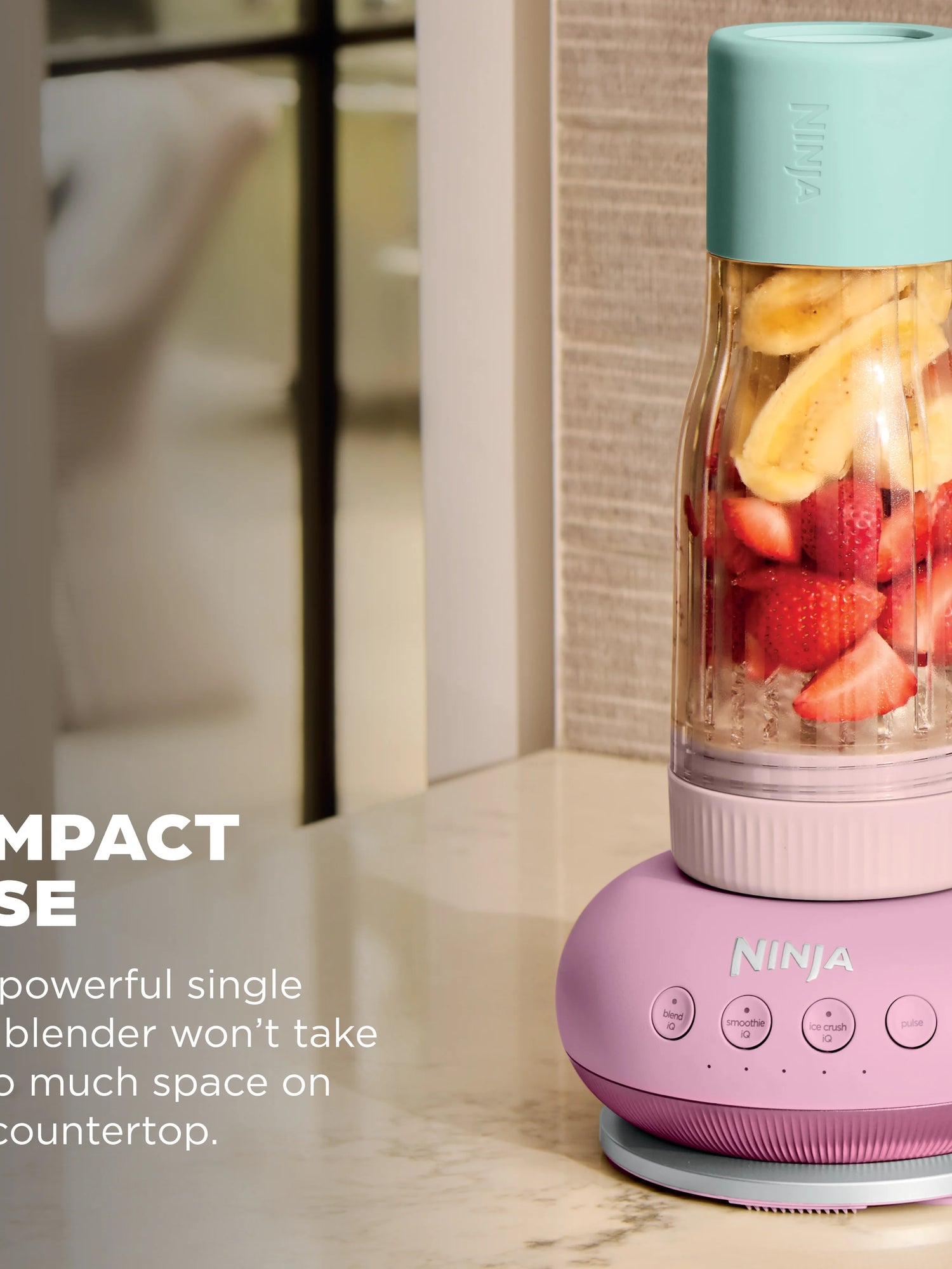 Ninja BlendBoss Tumbler Blender - Pink Peppercorn | DB351UKPK1BRN