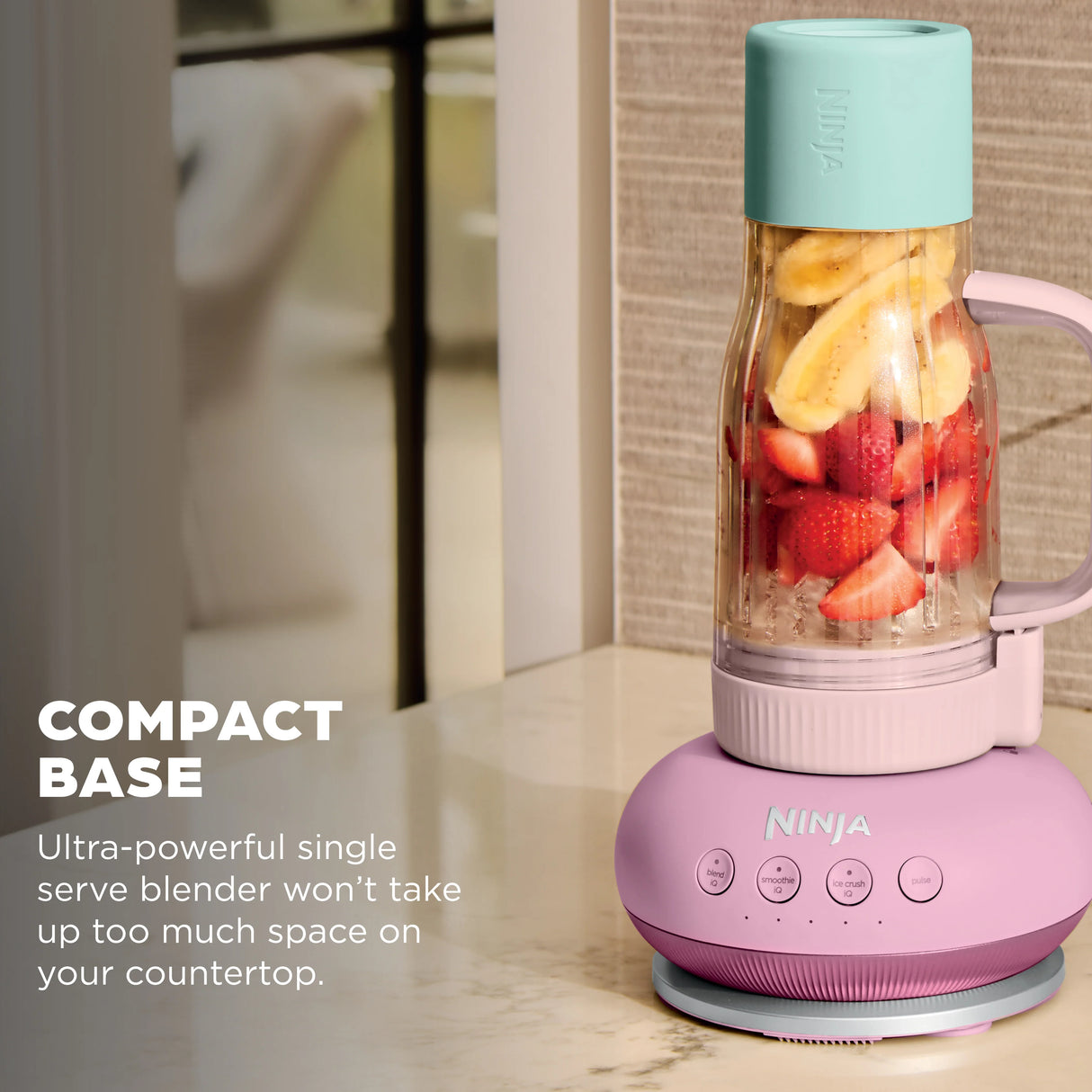 Ninja BlendBoss Tumbler Blender - Pink Peppercorn | DB351UKPK1BRN