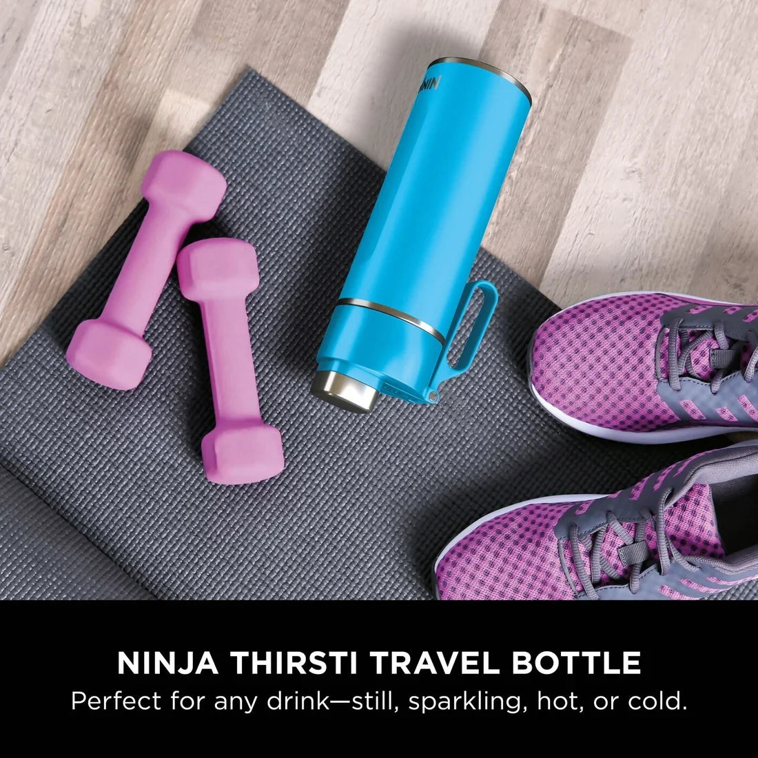 Ninja Thirsti 530 ml Travel Bottle – Tropical Blue | DW1801EUUKSB