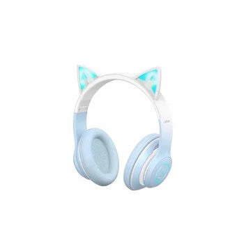XO Cat Ear Bluetooth Headphone with Colourful Lights - Blue | EXSXO-BE38BLU