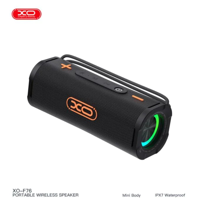 XO F76 DYNAMOC RGB OUTDOOR 30 W BT SPEAKER - Black & Orange | EXSXO-F76