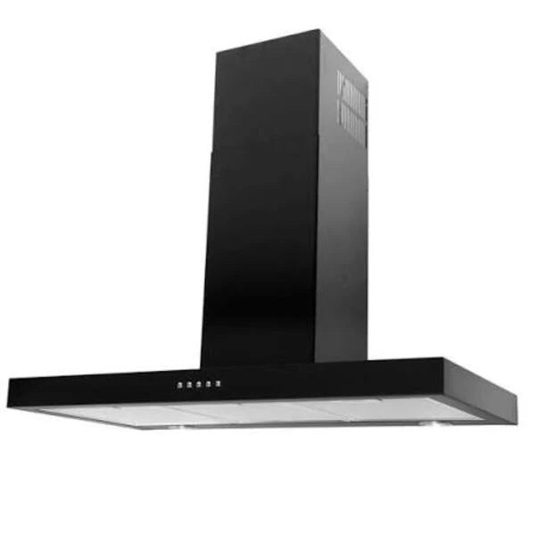 Luxair FLT 60cm Slimline Flat Cooker Hood - Black | LA-60-FLT-BLK