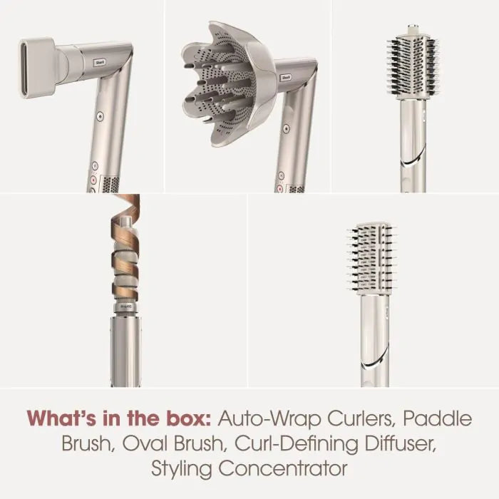 Shark FlexStyle 5-in-1 Air Styler & Hair Dryer with Storage Case - Stone | HD446SLUK