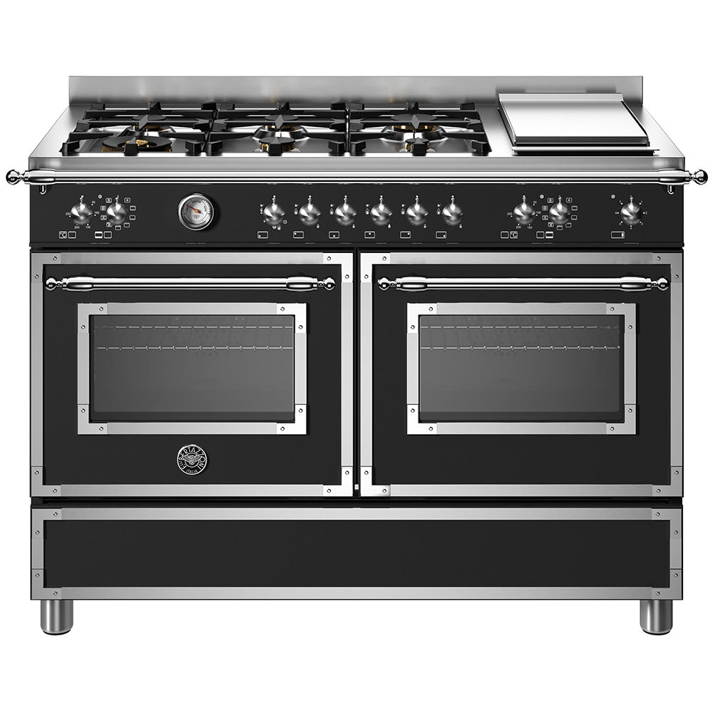 Bertazzoni 120cm Dual Fuel Range Cooker HER126G2E - Matte Black