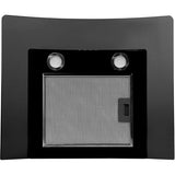 Hoover H-Hood 300 60cm Curved Glass Chimney Cooker Hood - Black | HGM610NN