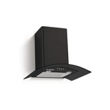 Hoover H-Hood 300 60cm Curved Glass Chimney Cooker Hood - Black | HGM610NN