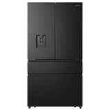 Hisense American Style Fridge Freezer - Black S/Steel | Non-Plumbed Water Dispenser | RF749N4SWFE