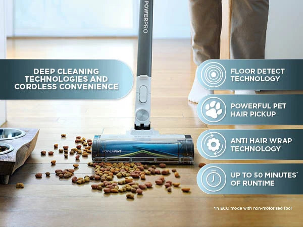 Shark PowerPro Pet Cordless Stick Vacuum Anti Hair Wrap & Floor Detect | IZ380UKT