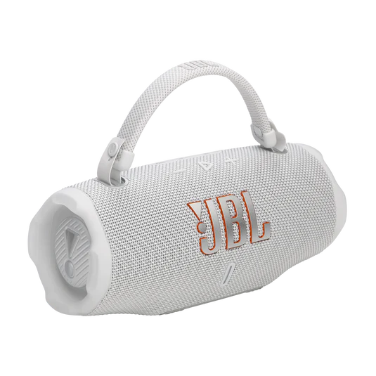 JBL Charge 6 Portable Bluetooth Speaker - White | JBLCHARGE6BWHT