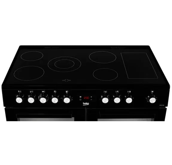 Beko 100cm Range Cooker Ceramic - Black | KDVC100K
