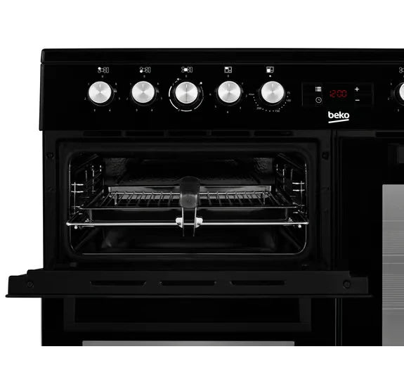 Beko 100cm Range Cooker Ceramic - Black | KDVC100K