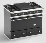 Lacanche Cluny Classic 100cm Wide Dual Fuel Range Cooker - Black & Brass | LCF1052GCT