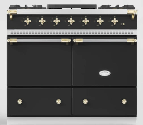 Lacanche Cluny Classic 100cm Wide Dual Fuel Range Cooker - Black & Brass | LCF1052GCT