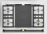 Lacanche Cluny Classic 100cm Wide Dual Fuel Range Cooker - Black & Brass | LCF1052GCT