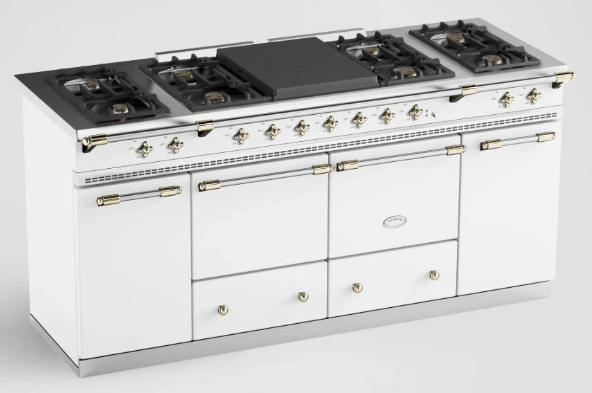 Lacanche Cluny Classic 1800mm - White & Brass | LG1852GCT