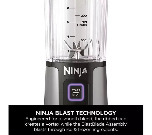 Ninja Blast Cordless Portable Blender Black BC151UKBK