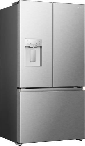 Hisense fridge freezer, water and ice dispenser close up