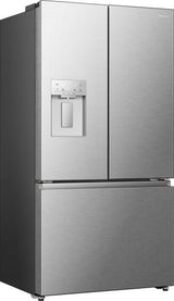 Hisense fridge freezer, water and ice dispenser close up