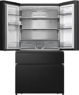 Hisense American Style Fridge Freezer - Black S/Steel | Non-Plumbed Water Dispenser | RF749N4SWFE