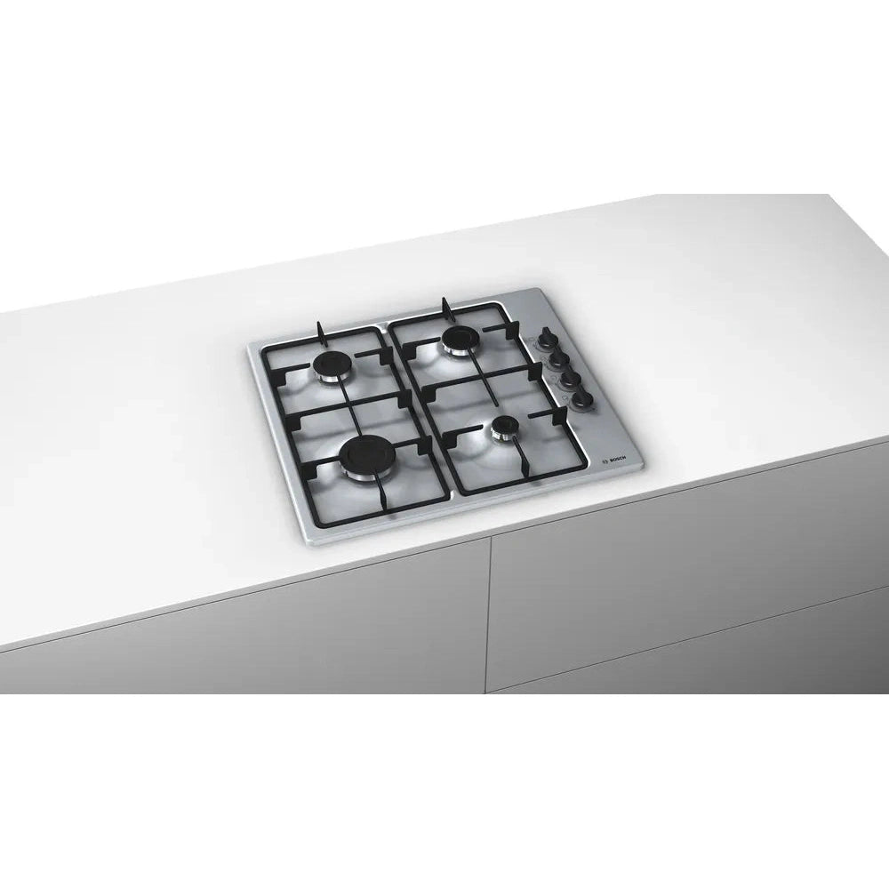 Bosch Series 2 60cm Gas Hob Brushed Steel PBP6B5B60
