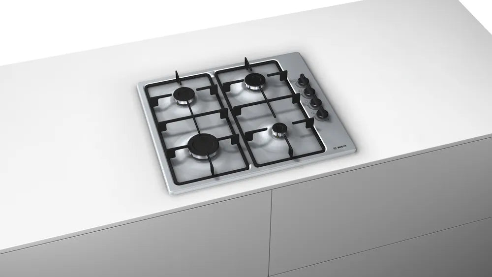 Bosch Series 2 60cm Gas Hob Brushed Steel PBP6B5B60