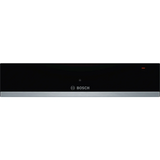 Bosch Series 6 14cm Warming Drawer Black with Steel Trim BIC510NS0B