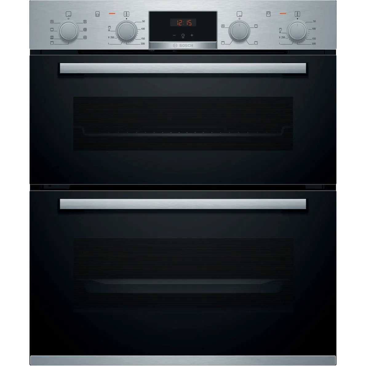 Bosch Series 4 Built Under Double Oven Brushed Steel NBS533BS0B