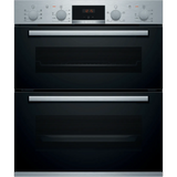 Bosch Series 4 Built Under Double Oven Brushed Steel NBS533BS0B